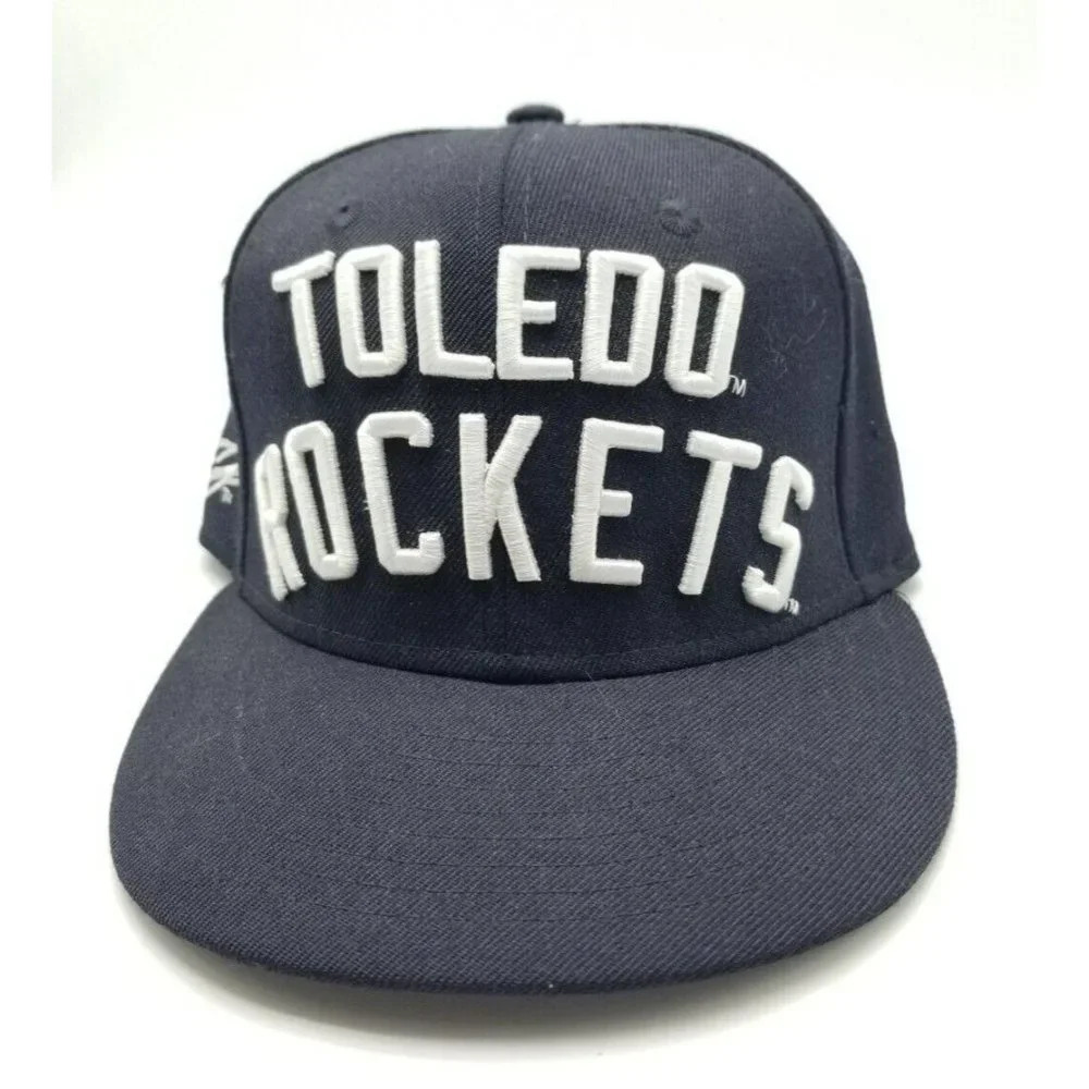 University of Toledo Rockets New Era 59Fifty Fitted Hat Size 7 1/4 NCAA Spellout